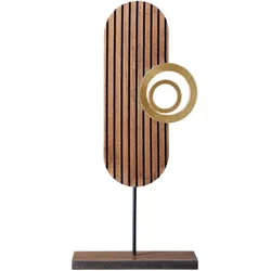 Skulptur Dana in Braun/Goldfarben