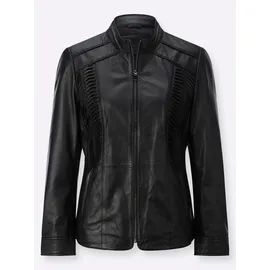 MAINPOL Lammnappa-Lederblazer schwarz 44