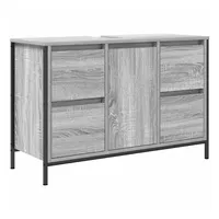 VidaXL Waschbeckenunterschrank mit Schubladen Grau Sonoma 90x34,5x60cm