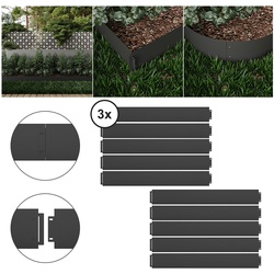 ok-living Rasenkante Metall 100x18cm Länge 30m Höhe 18cm Beeteinfassung Mähkante