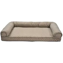 dehner lieblinge Kuschelbett Elsa L 91,5 x 68,5 cm taupe
