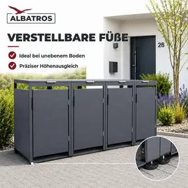 Albatros Mülltonnenbox 272 cm x 118,5 cm grau