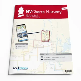 NV Atlas Norway NO 1 mit App Lizenz- Seekarte Norwegen - Oslo til Tønsberg