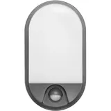 Adviti Wandleuchte LED 15 W 21,5 cm inkl. Bewegungsmelder grau