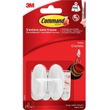 3M CommandTM Small Designer-Haken (L x B x H) 54 x 25 x 22mm Weiß Inhalt: 2St.