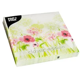 Papstar 20 Servietten, 33 cm x 33 cm 3-lagig 1/4-Falz Design Set 1