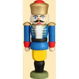 seiffener volkskunst eg schauwerkstatt Seiffener Volkskunst Nussknacker König blau Größe 9 cm