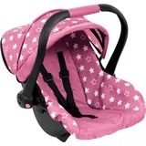 Bayer Puppen-Autositz mit Dach, Altrosa