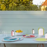 REMEMBER Baumwoll-Tischsets "Mint", 2er-Set - H 0,5 cm, Ø 38 cm - Buntes Baumwoll-Tischsets