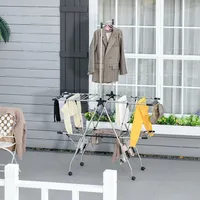 Aosom HOMCOM Wäscheständer & -leine