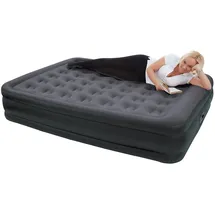 Happy People Gästebett Schwarz-Grau 203 cm x 157 cm x 47 cm