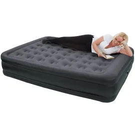 Happy People Gästebett Schwarz-Grau 203 cm x 157 cm x 47 cm