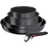 Tefal Ingenio L7629102, Rund, Allzweckpfanne, Schwarz, Titan, Aluminium, Thermo-Punkt - Schwarz