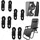 jexowiq 4 Stück Gummiband für Liegestuhl,Universal Elastische Schnur für Sonnenliege, Schwarz Ersatzkabel für Zero Gravity Chair, für Relax-Liegestuhl,Gartenstuhl Elastikschnüre