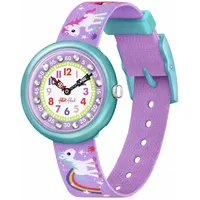 Flik Flak Mädchenuhr Datum Quarz mit Stoffarmband – FBNP033