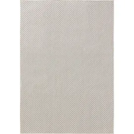 benuta In- & Outdoor Teppich Lou Weiß 300x400 cm Teppich Wohnzimmer Outdoorteppich Rechteckig Muster Modern Kurzflor Skandinavisch - Weiß
