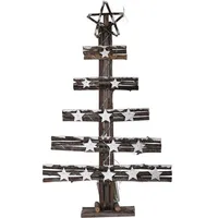 Spetebo Deko-Holzbaum 60 cm braun
