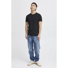 !Solid Rundhalsshirt SOLID "Rundhalsshirt SDBob", Herren, Gr. 3XL, schwarz, Obermaterial: 60% Baumwolle CO. 40% Polyester PES., Shirts Rundhalsshirt