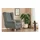 Konsimo Ohrensessel Miles Webstoff 82 x 105 x 97 cm Grau