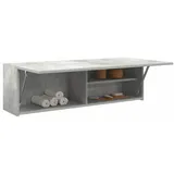 Gecheer Bad-Wandschrank Hängeschrank Badschrank Küchenschrank Medizinschrank Badmöbel Betongrau 100x25x30 cm Holzwerkstoff