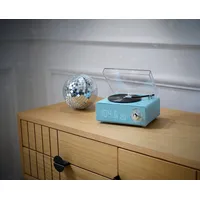 Bigben Interactive Bigben Bluetooth portabler Lautsprecher EPOK Plattenspieler Look