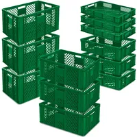 BRB-Lagertechnik BRB 12x Stapelkorb/Bäckerkisten in 4 Größen, Grundmaß LxB