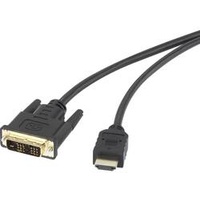 Renkforce DVI / HDMI Adapterkabel DVI-D 18+1pol. Stecker, HDMI-A