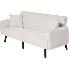Jahnke Schlafsofa JAHNKE "CHILLAX DOT", sanftes weiß, B:191cm H:83cm T:84cm, Sofas, Schlafsofa, mit Relax-und Schlaffunktion, inkl. Kissen, Breite 191 cm