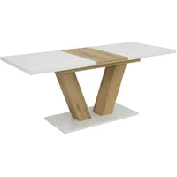 Hela Tische, ausziehbar,ABS-Kante,Melamin,Synchronauszug,Säule,Bodenplatte