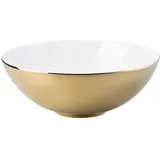 Rosenthal Schüssel TAC Gropius Skin Gold Schüssel 26 cm, Porzellan goldfarben|weiß