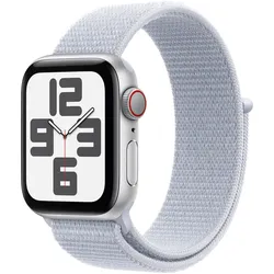 Apple Watch SE GPS + Cellular (40mm) Silber + Sport Loop Blaue Wolke