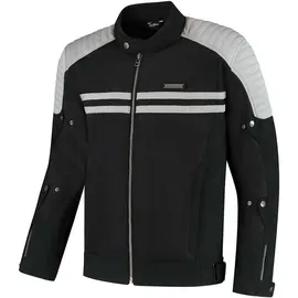 Rusty Stitches Sean Textiljacke Schwarz/Grau 4XL