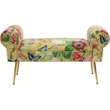 Kare Bank Flower Fever Gelb 100 cm