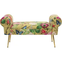 Kare Bank Flower Fever Gelb 100 cm