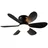 Trio Lund 53 cm Deckenventilator Schwarz