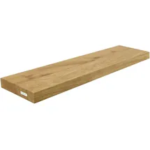 holz4home® holz4home Schwebendes Wandregal aus Eiche 80cm Ohne Baumkante Natur