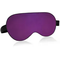 Dunkellila Schlafaugenmaske, Schlafmaske und Augenbinde mit elastischem Kopfband, weicher Komfort-Augenschutz, Schlafabdeckung für Reisen, Yoga, Nickerchen