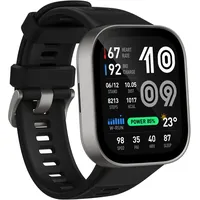 Amazfit Bip Max BT 2,07 Zoll AMOLEDgehäuse grau Sportarmband schwarz Talla Única
