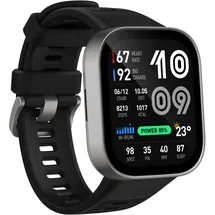 Amazfit Bip Max BT 2,07 Zoll AMOLEDgehäuse grau Sportarmband schwarz Talla Única