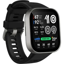 Amazfit Bip Max BT 2,07 Zoll AMOLEDgehäuse grau Sportarmband schwarz Talla Única