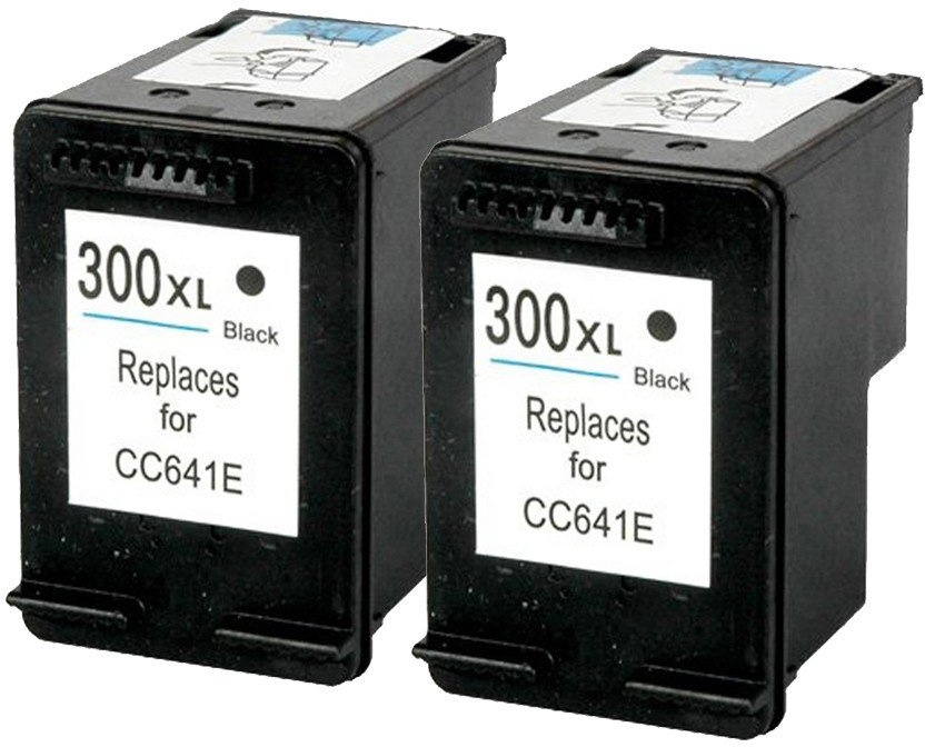 2 Druckerpatronen Tinte für HP Deskjet D2500 Deskjet D 5560 Deskjet F 4200 ersetzen HP300XL CC641EE