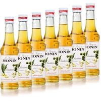 7x Monin Macadamia Sirup, 250 ml Flasche