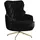 JVMöbel Sessel Club Lounge Polyester 100 x 102 x 76 cm Schwarz