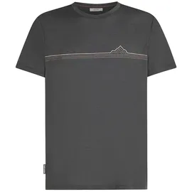 Icebreaker Merino 150 Tech Lite Range Stripes Obsidian S