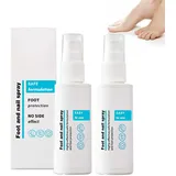 Fußpilz Spray, 2 Stück Fußspray Pflege, Foot and Nail S-pray zur Nagelreparatur Geruchsbekämpfung, Schnell Wirksam, Linderung von Fußinfektionen, Fußpflege-Spray Feuchtigkeit (60ML)
