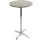 MCW Alu-Stehtisch höhenverstellbar 70/110 cm Ø 60 cm Silber