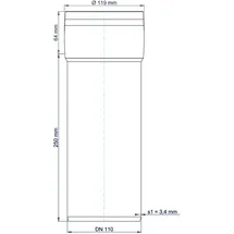 OEM Polo-kal XS-Rohr DN 110