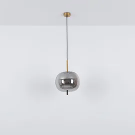 GLOBO Hängelampe 1-flg. 30 cm rund grau