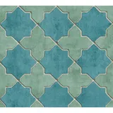 ascreation Vliestapete New Walls 53 m 374214 Blau/Grün