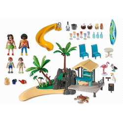 Playmobil® Spielwelt PLAYMOBIL® Family Fun Karibikinsel mit Strandbar